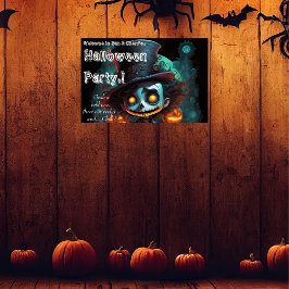 Psycho Top hat Halloween fest Poster