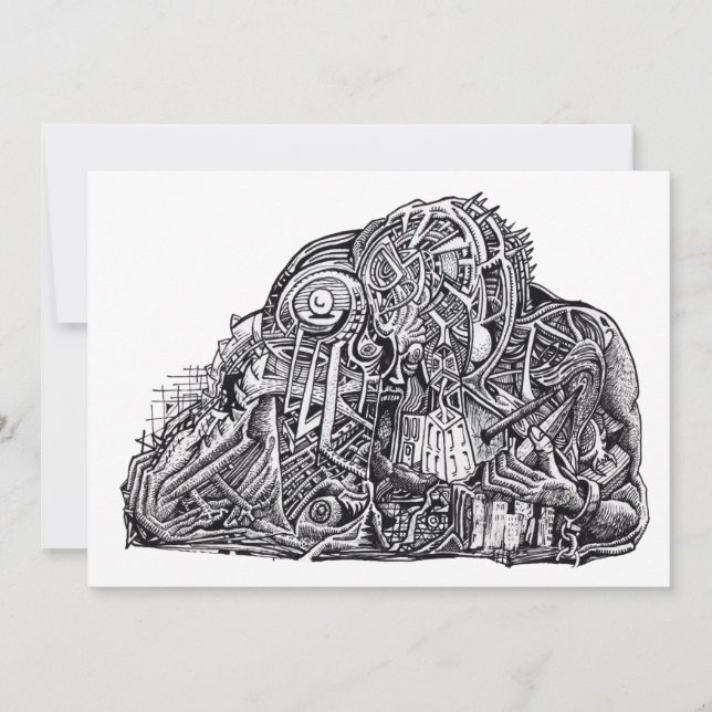 Psycho Warrior, av Brian Benson, Flat Card (Framsida)