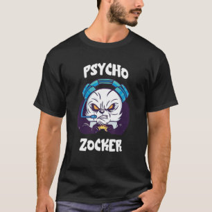 Psycho Zocker Panda Bear Consoles Gambling Video G T Shirt