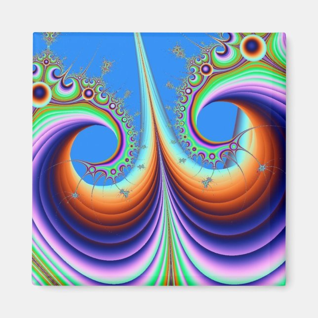 Psychodelic Roller Underlägg Magnet (Framsidan)