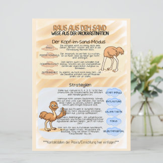 Psychoedukation Infoblatt Prokrastination Spara Datumet