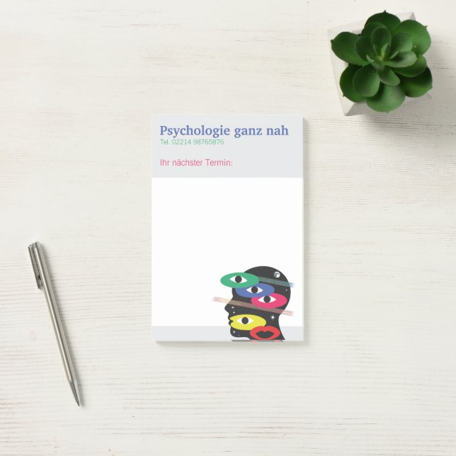 Psychologe Haftnotizen  Post-it Block (Kontor)