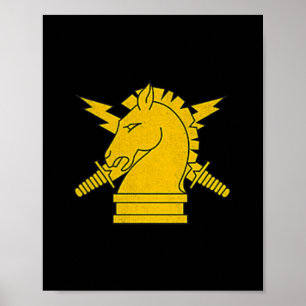 Psychological Operations Logotyp Psyop Patriotic V Poster