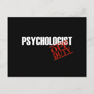 PSYCHOLOGIST-MÖRK AV TULL VYKORT