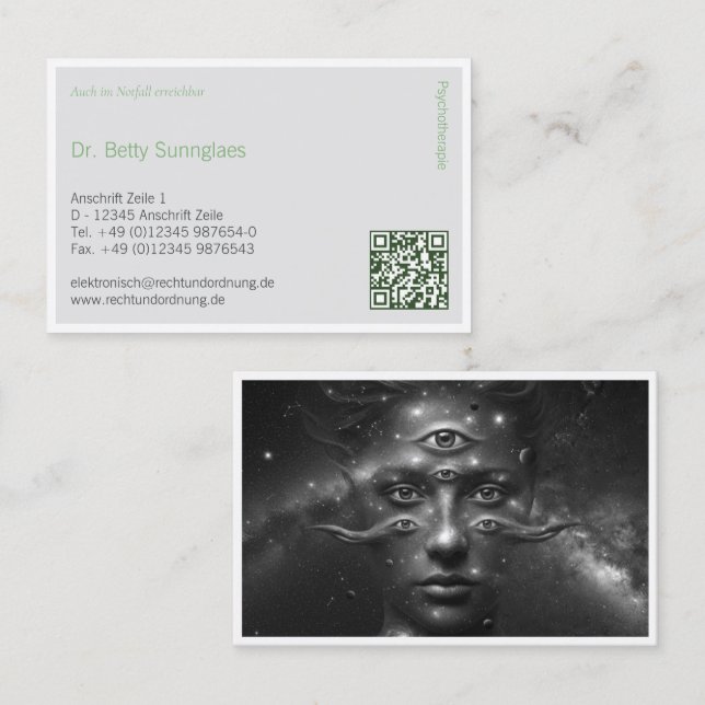 Psychologist  visitkort (Fram/baksida)
