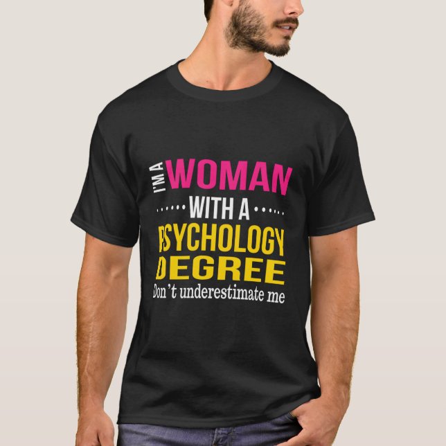 Psychology Degree Major Studenten 2023 Psychologi T Shirt (Framsida)