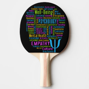 PSYCHOLOGY Ord Cloud anpassningsbar ping pong padd Pingisracket