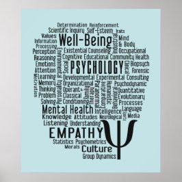 PSYCHOLOGY Ord Cloud poster