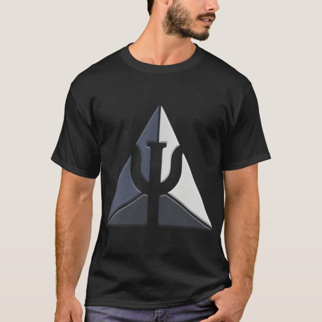 Psychology Psi Symbol Grekiska Brev Psi Graphic T Shirt (Framsida)