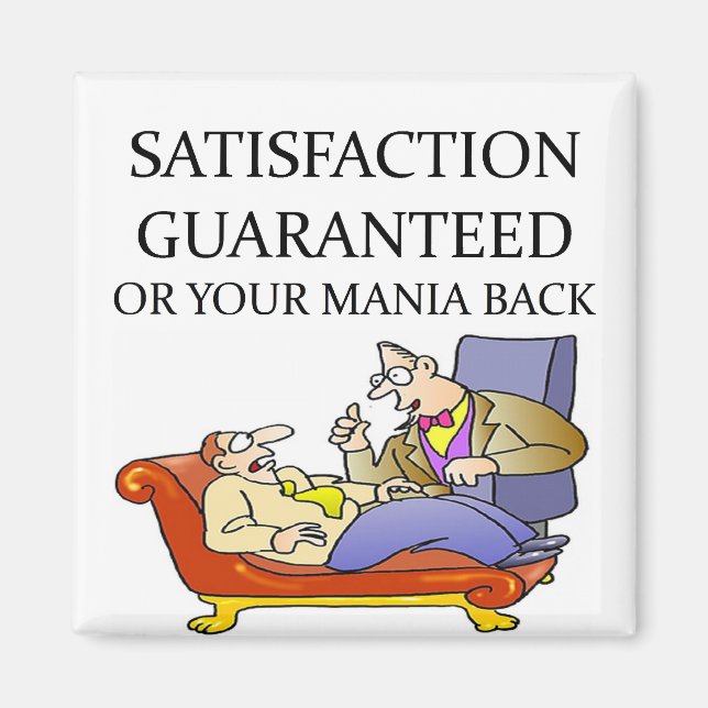 PSYCHOLOGY-skämt Magnet (Framsidan)