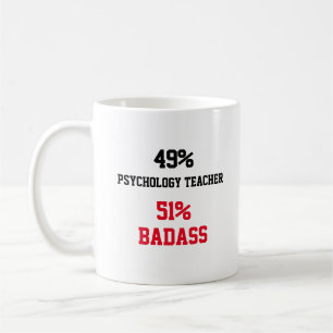 Psychology Teacher Badass Kaffemugg
