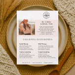 Psychology Therapy Logo Photo Blush Flyer<br><div class="desc">Showcase your mental health practice with this elegant, fully customizable flyer—perfect for psychologists, therapists, and counselors. The soft blush tones and minimalist design convey warmth and trust, while the structured layout highlights your expertise with clarity and professionalism. Add your logo and photo to build immediate connection, and use the featured...</div>