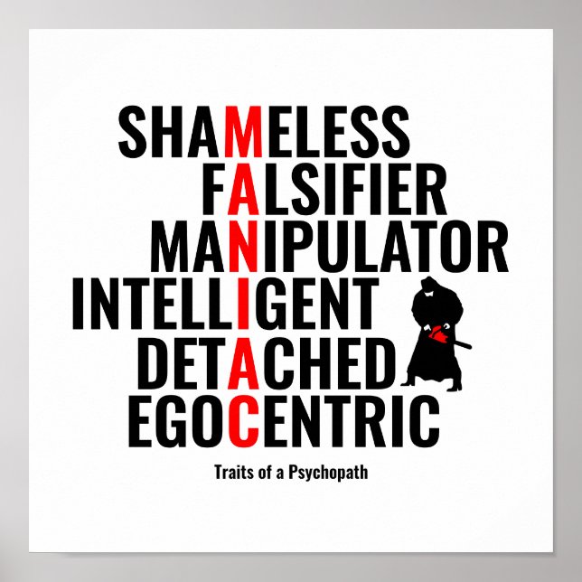 Psychopatens tåg poster (Framsidan)