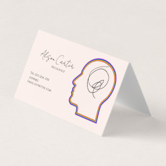 psycology editable business card visitkort