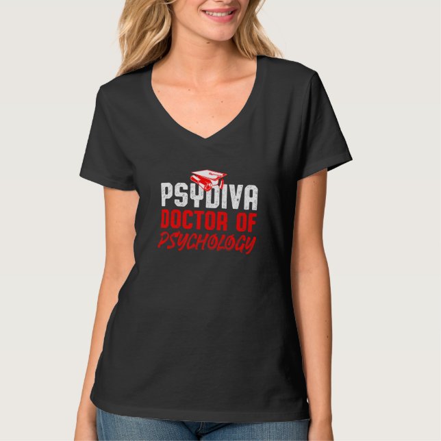 Psyd Doktor i psykologidoktor Studenten 1 T Shirt (Framsida)