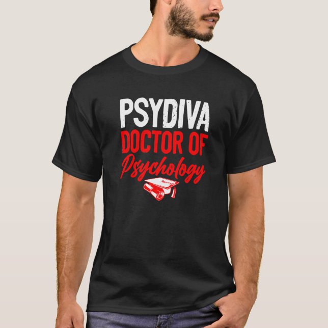 Psyd Doktor i psykologidoktor Studenten 3 T Shirt (Framsida)