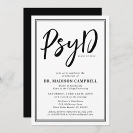 Psyd Doktor i Studentfesten för psykologi Inbjudningar