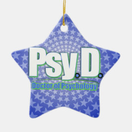 PsyD LOGOTYP2 DOKTOR AV PSYKOLOGI Julgransprydnad Keramik
