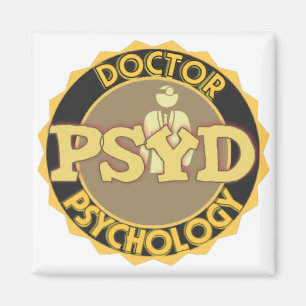 PsyD LOGOTYP - DOKTOR AV PSYKOLOGI Magnet