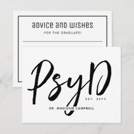 PsyD Studentfest Advice och Önskemål Anteckningskort