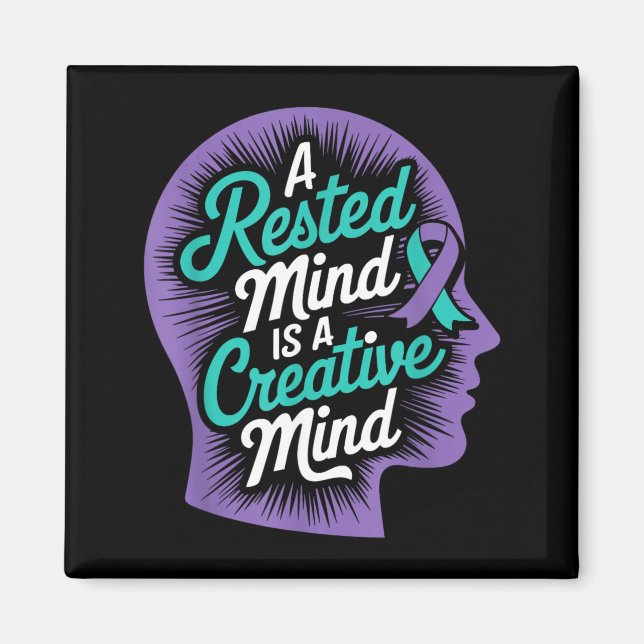 Psyisk Välbefinnande Kreativitet Mental Hälsa Själ Magnet (Framsidan)