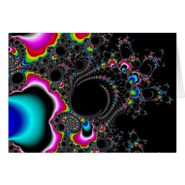 Psykedelace - Fractal Hälsningskort (Framsidan Horizontal)