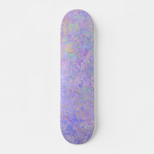 Psykedelic Lavender Lila Neon Pastel Abstrakt Mini Skateboard Bräda 18,5 Cm