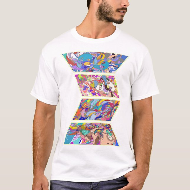 Psykedelic-syra FolTrance Sten EDM Goa Rave T Shirt (Framsida)