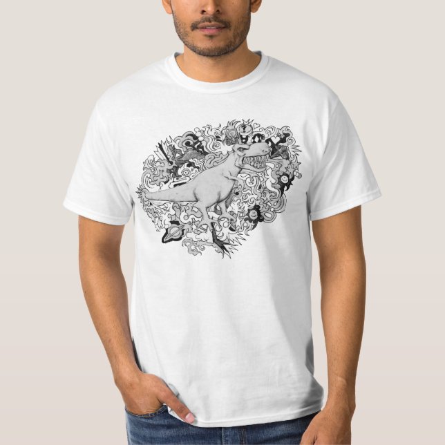 Psykedelic T-Rex T Shirt (Framsida)