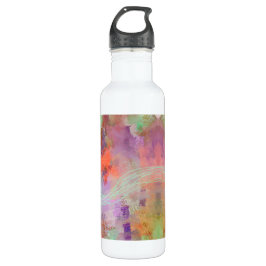 Psykedelisk abstrakt Mt grönt orange lila