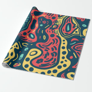 Psykedelisk Abstrakt Presentpapper