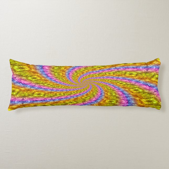 Psykedelisk Abstrakt Vortex Body Pillow Kroppskudde (Framsidan)