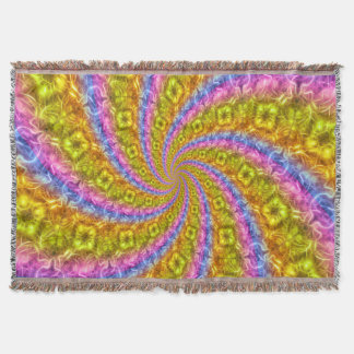 Psykedelisk Abstrakt Vortex Throw Blanket Filt