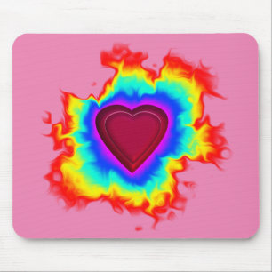 Psykedelisk Aura Dual Heart Musmatta