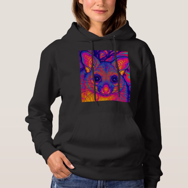 psykedelisk australisk bushtailed possum t shirt (Framsida)