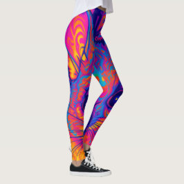 psykedelisk australisk buskdvärgpossums leggings