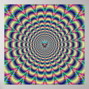 Psykedelisk Beat med Kryp Poster