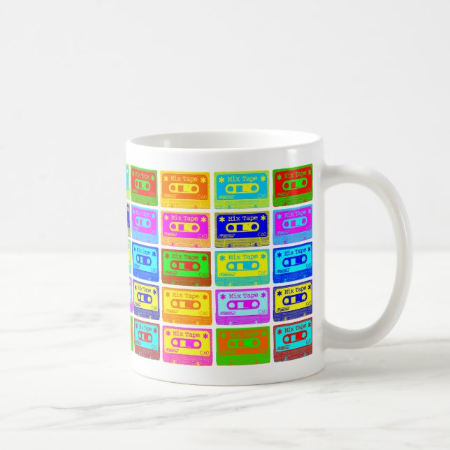 Psykedelisk blandning av band kaffemugg (Höger)