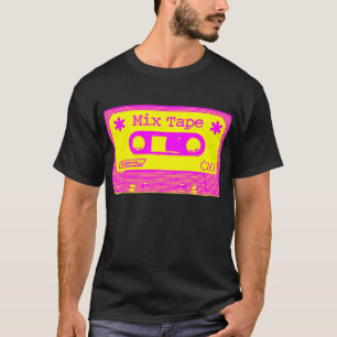 Psykedelisk blandning av band - Magenta och Gult T-shirt
