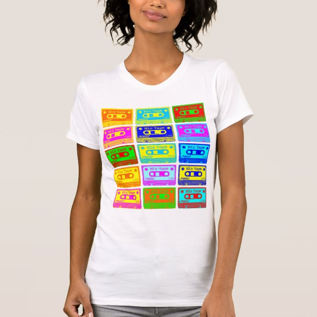 Psykedelisk blandning av band tee shirt (Framsida)