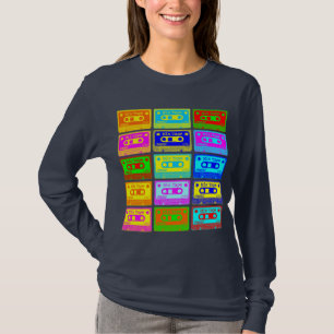 Psykedelisk blandning av band tee shirt