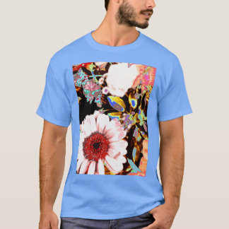 Psykedelisk Blommar T Shirt