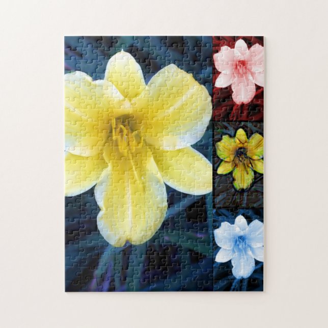 Psykedelisk blompussel pussel (Vertikal)