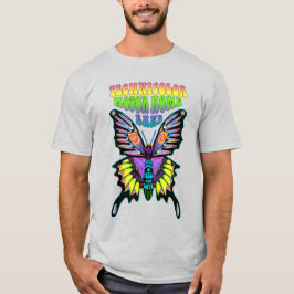 Psykedelisk Butterfly för motorfordon med teknisk  T Shirt