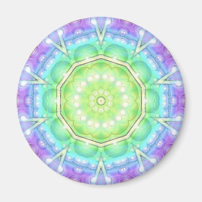 Psykedelisk cirkel magnet (Framsidan)