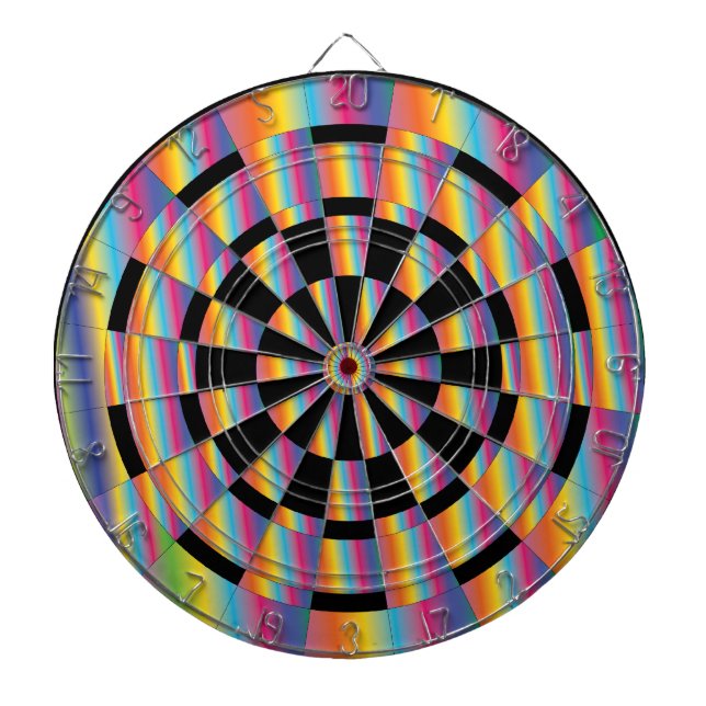 Psykedelisk Dartboard Piltavla (Framsidan)