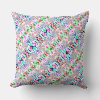 Psykedelisk diagonal regnbåge Reversible Boho Kudde