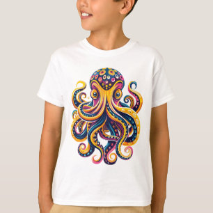 Psykedelisk djuphavsbläckfisk t shirt