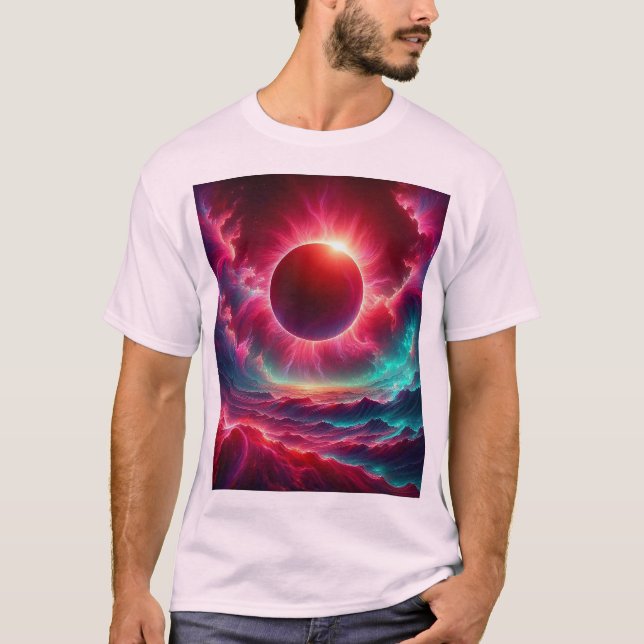 Psykedelisk Eclipse T Shirt (Framsida)