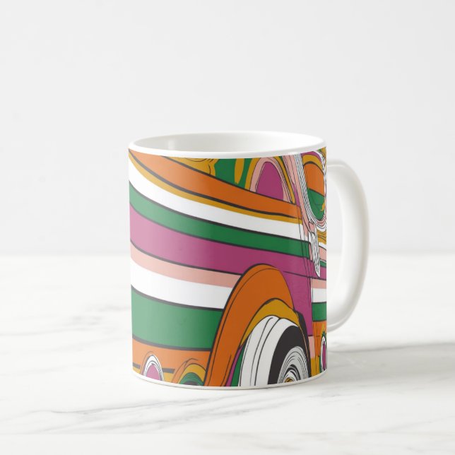 psykedelisk eller popkonststil påminner om  kaffemugg (Framsida höger)